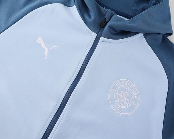 24/25 Manchester City Light Blue Hoodie Full Zipper Jacket +Long Pants - Image 5