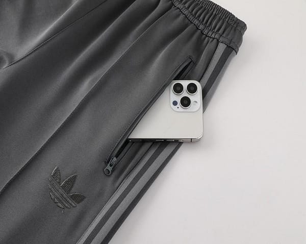 24/25 Adidas Original Grey Full Zipper Jacket +Long Pants - Image 5