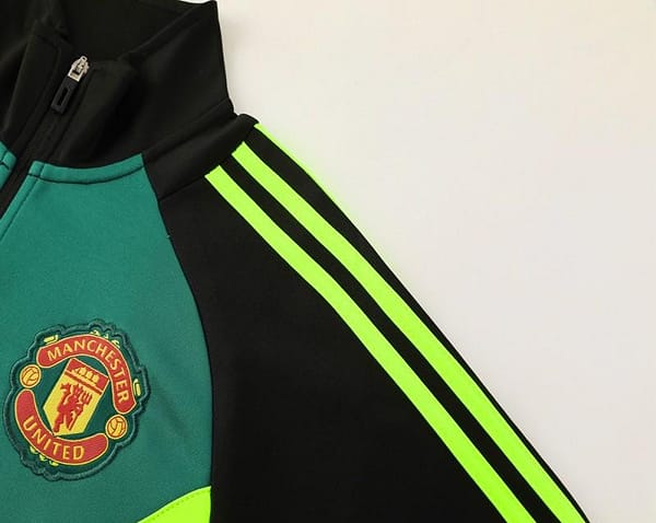 24/25 Manchester United Black/Green Full Zipper Jacket +Long Pants - Image 6