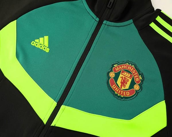 24/25 Manchester United Black/Green Full Zipper Jacket +Long Pants - Image 7