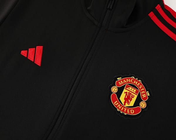 24/25 Manchester United Black Full Zipper Jacket +Long Pants - Image 5