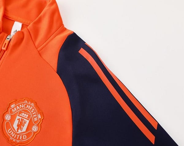 24/25 Manchester United Orange Full Zipper Jacket +Long Pants - Image 10