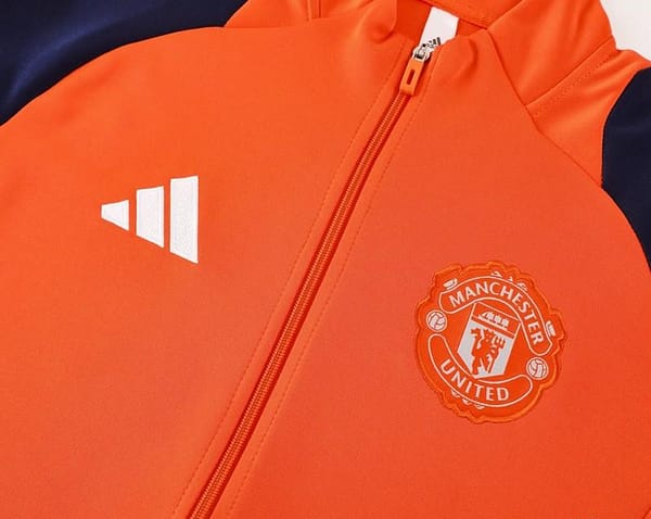 24/25 Manchester United Orange Full Zipper Jacket +Long Pants - Image 11