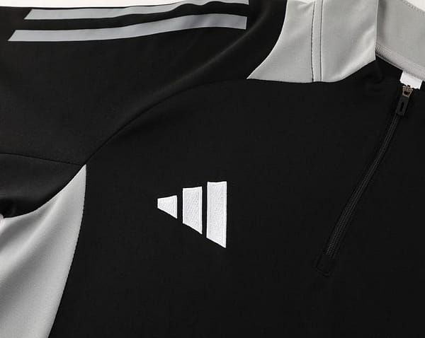 2024 Adidas Black/Grey Half Zipper Jacket +Long Pants - Image 10