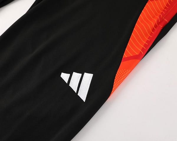 2024 Adidas Red/Yellow Half Zipper Jacket +Long Pants - Image 3
