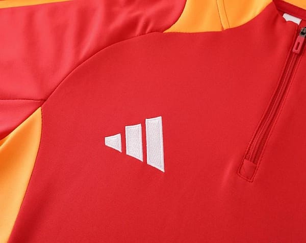 2024 Adidas Red/Yellow Half Zipper Jacket +Long Pants - Image 10