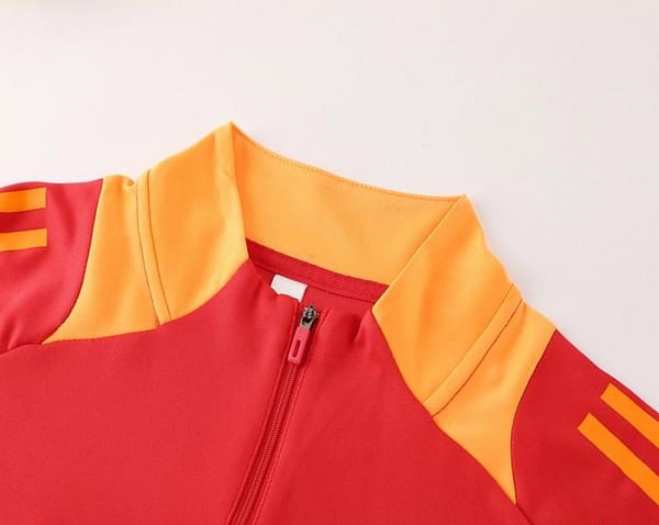 2024 Adidas Red/Yellow Half Zipper Jacket +Long Pants - Image 12