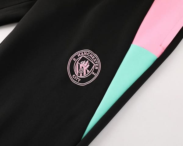 24/25 Manchester City Black/Green Full Zipper Jacket +Long Pants - Image 4