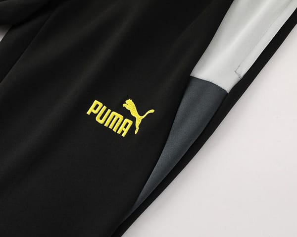 24/25 Borussia Dortmund Grey/Black Full Zipper Jacket +Long Pants - Image 4