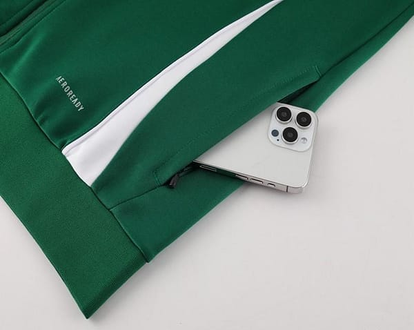 2024 Adidas Green/White Full Zipper Jacket+Pants - Image 2