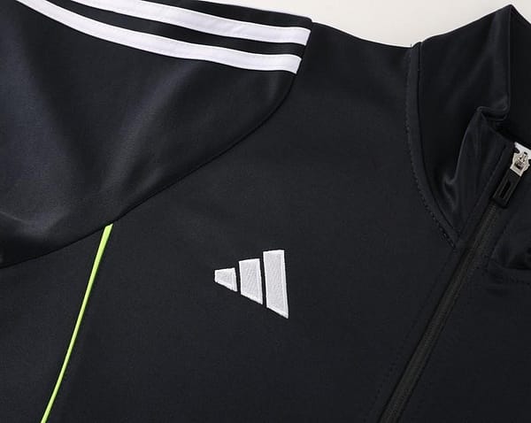2024 Adidas Black/Green Full Zipper Jacket+Pants - Image 6