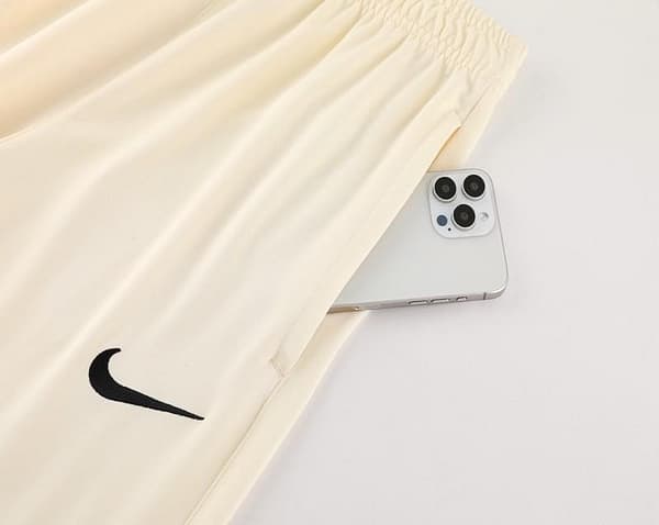2024 Nike Light Yellow/Black Half Zipper Jacket+Pants - Image 2