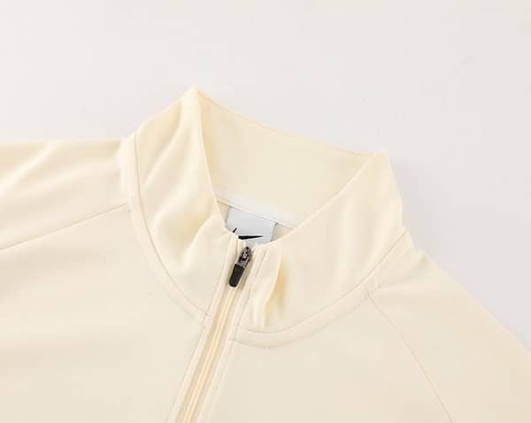 2024 Nike Light Yellow/Black Half Zipper Jacket+Pants - Image 9