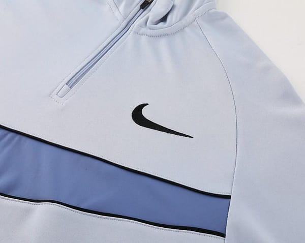 2024 Nike Light Blue Half Zipper Jacket+Pants - Image 7