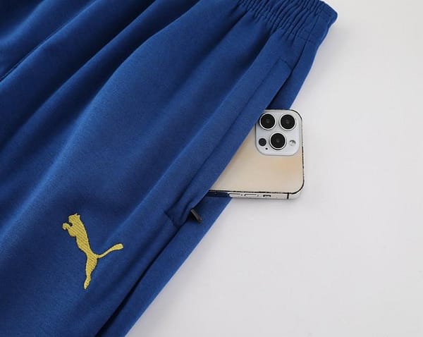 23/24 Olympique Marseille Blue Full Zipper Hoodie Jacket+Pants - Image 13
