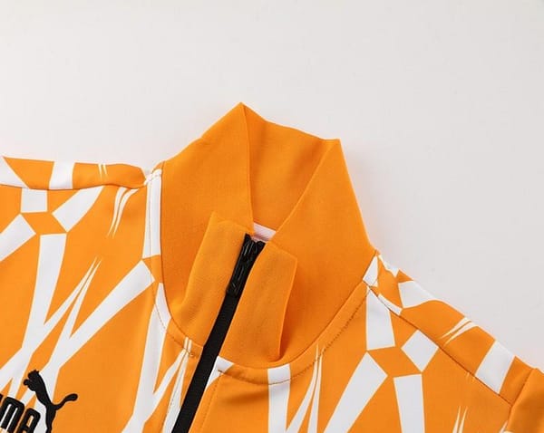 2024 Ivory Coast Orange Full Zipper Jacket+Pants - Image 2