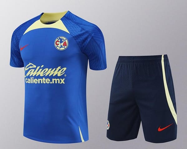 24/25 Club America Blue/Yellow Short Sleeve Jeresy+Shorts - Image 19