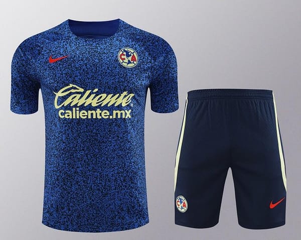 24/25 Club America Navy Vest Short Sleeve Jeresy+Shorts - Image 18