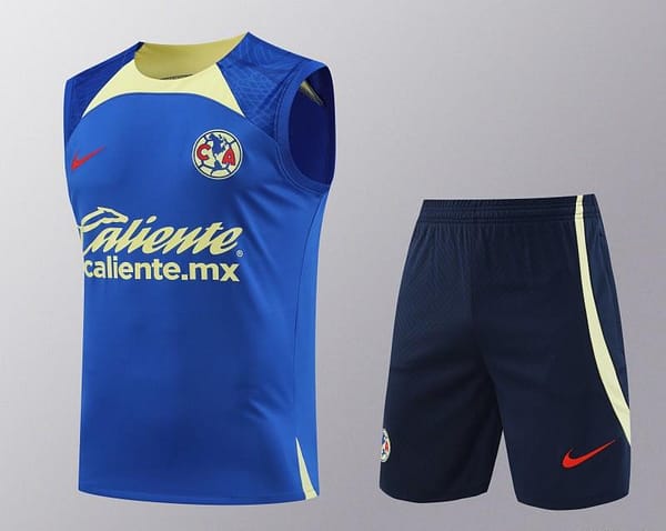 24/25 Club America Blue/Yellow Vest Jeresy+Shorts - Image 20