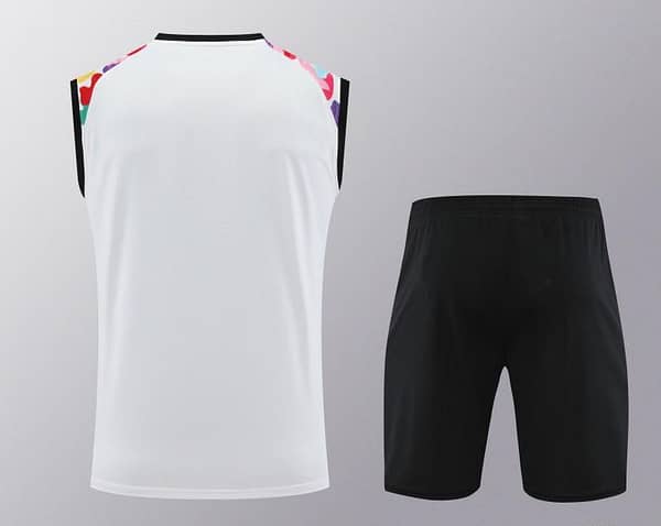 24/25 Manchester United White Vest Jeresy+Shorts - Image 19