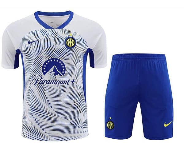 24/25 Inter Milan White Short Sleeve Jeresy+Shorts - Image 18