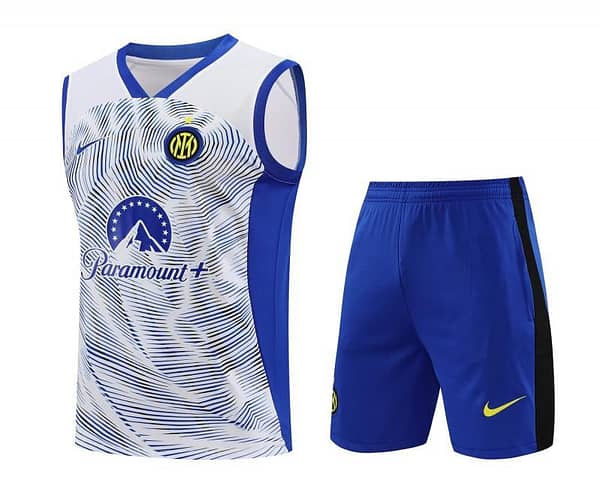 24/25 Inter Milan White Vest Jeresy+Shorts - Image 19