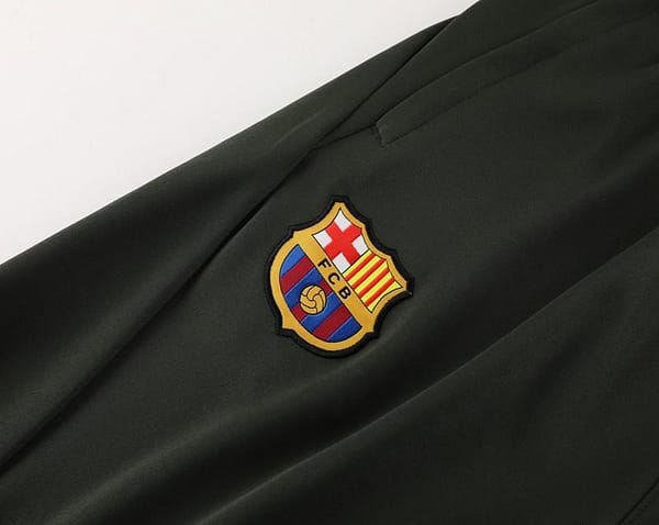 23/24 Barcelona Dark Green Half Zipper Jacket+Pants - Image 23