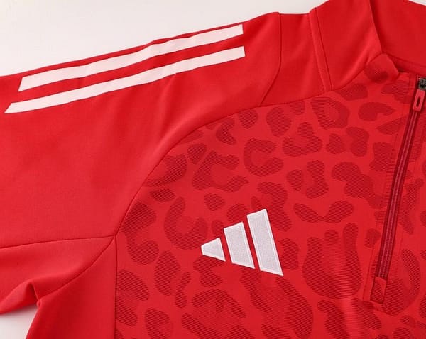 2024 Adidas Red Half Zipper Jacket+Long Pants - Image 10