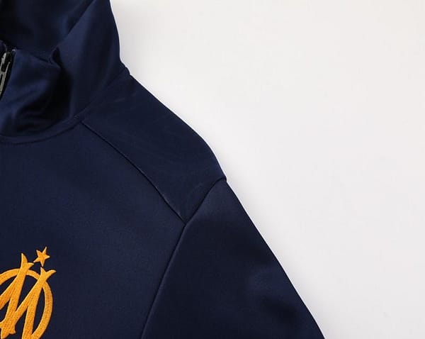 24/25 Olympique Marseille Navy Full Zipper Jacket +Long Pants - Image 4