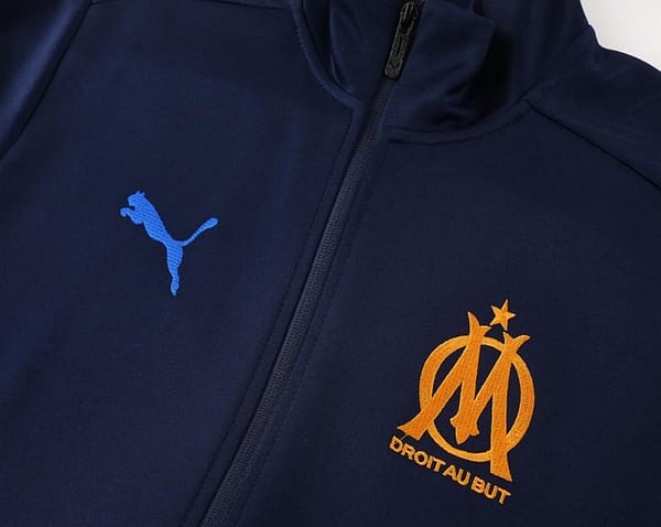 24/25 Olympique Marseille Navy Full Zipper Jacket +Long Pants - Image 5
