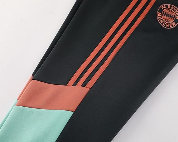 24/25 Bayern Munich Black/Green Full Zipper Jacket +Long Pants - Image 3