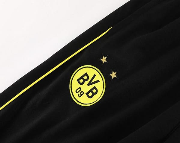 24/25 Borussia Dortmund Black Hoodie Full Zipper Jacket +Long Pants - Image 3