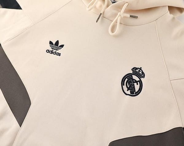 24/25 Real Madrid Light Yellow Hoodie Jacket +Long Pants - Image 11