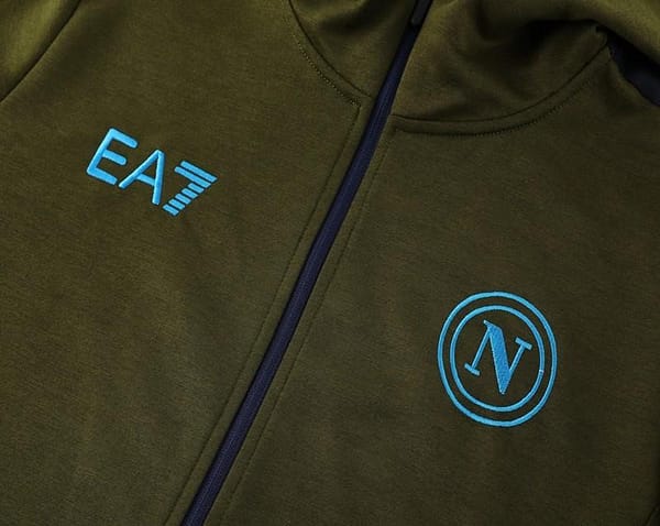 24/25 Napoli Green Hoodie Full Zipper Jacket +Long Pants - Image 12