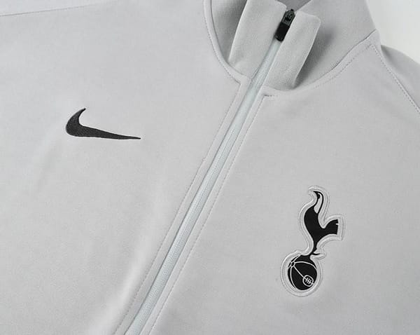 24/25 Tottenham Hotspur Grey Full Zipper Jacket +Long Pants - Image 9