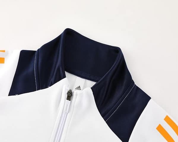 24/25 Real Madrid White Full Zipper Jacket +Long Pants - Image 11