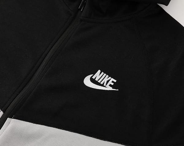 2024 NIKE Sports White/Black Full Zipper Jacket +Long Pants - Image 9