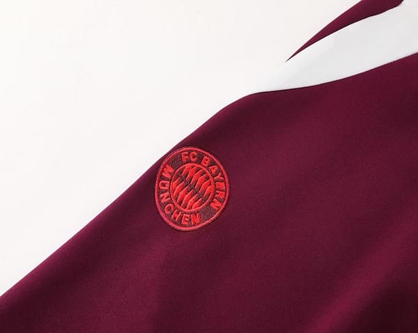 24/25 Bayern Munich Wine Full Zipper Jacket +Long Pants - Image 3