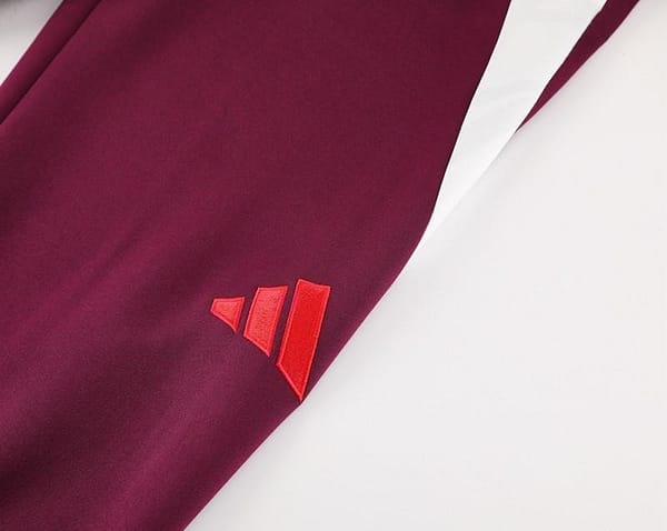 24/25 Bayern Munich Wine Full Zipper Jacket +Long Pants - Image 4