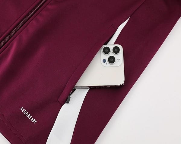 24/25 Bayern Munich Wine Full Zipper Jacket +Long Pants - Image 8