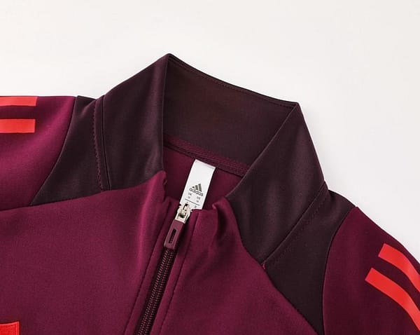 24/25 Bayern Munich Wine Full Zipper Jacket +Long Pants - Image 12