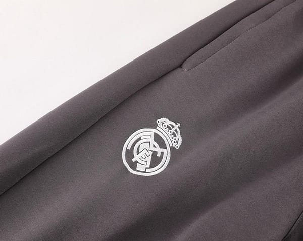24/25 Real Madrid Grey Full Zipper Jacket +Long Pants - Image 5
