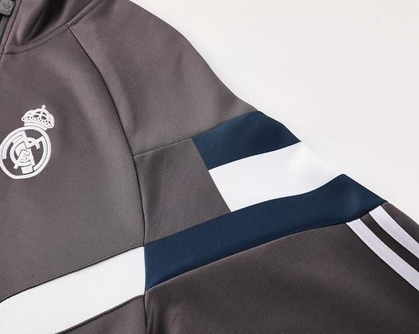 24/25 Real Madrid Grey Full Zipper Jacket +Long Pants - Image 11