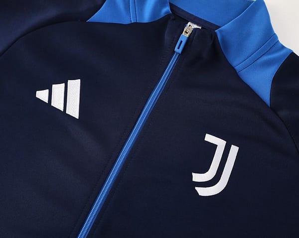 24/25 Juventus Blue Full Zipper Jacket +Long Pants - Image 5