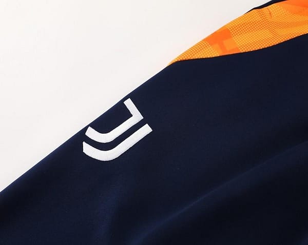 24/25 Juventus Orange Full Zipper Jacket +Long Pants - Image 3