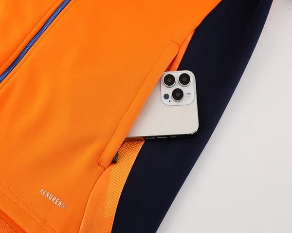 24/25 Juventus Orange Full Zipper Jacket +Long Pants - Image 7