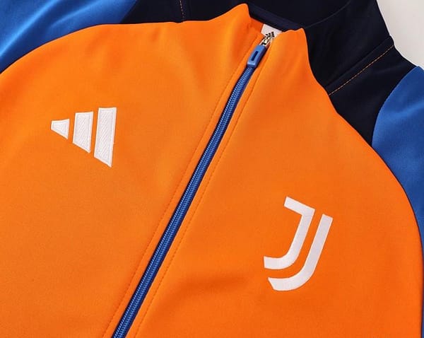 24/25 Juventus Orange Full Zipper Jacket +Long Pants - Image 10