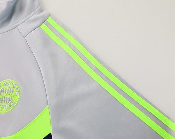 24/25 Bayern Munich Grey/Black Full Zipper Jacket +Long Pants - Image 10