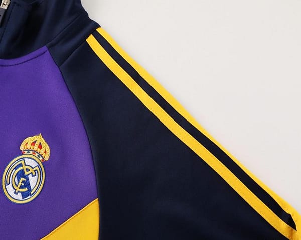 24/25 Real Madrid Black/Purple Full Zipper Jacket +Long Pants - Image 10