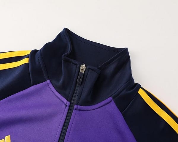24/25 Real Madrid Black/Purple Full Zipper Jacket +Long Pants - Image 12